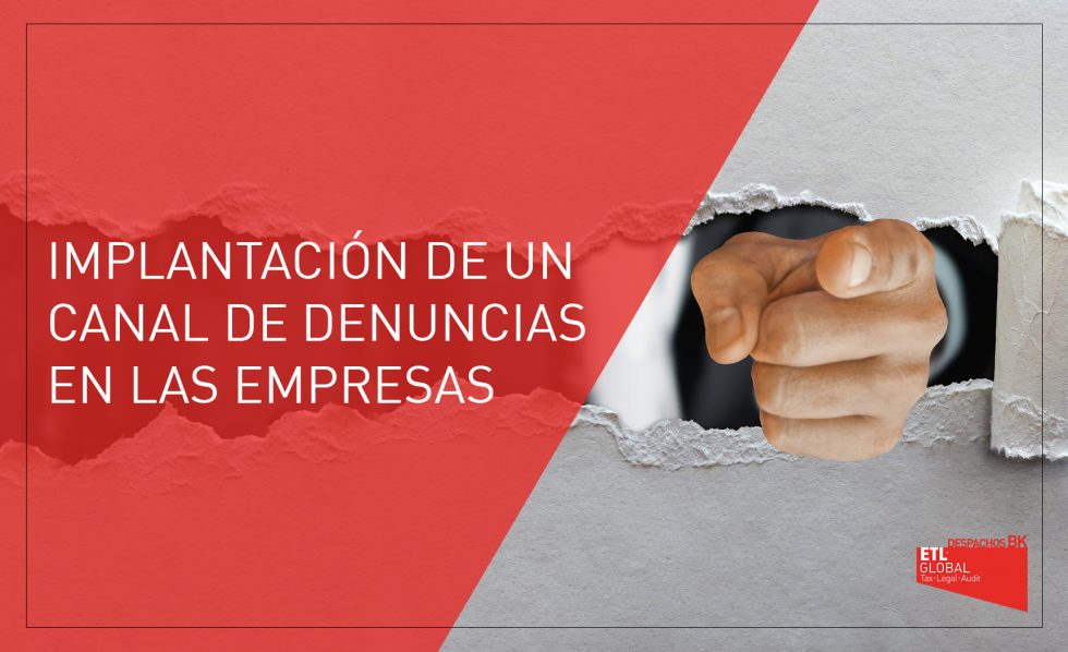 Implantación del canal de denuncias en la empresa Despachos Despachos