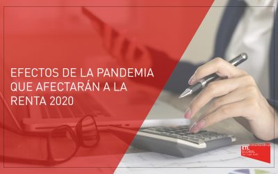 Efectos de la pandemia que afectarán a la Renta 2020