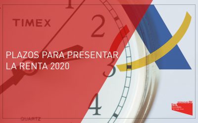 Plazos para presentar la Renta 2020