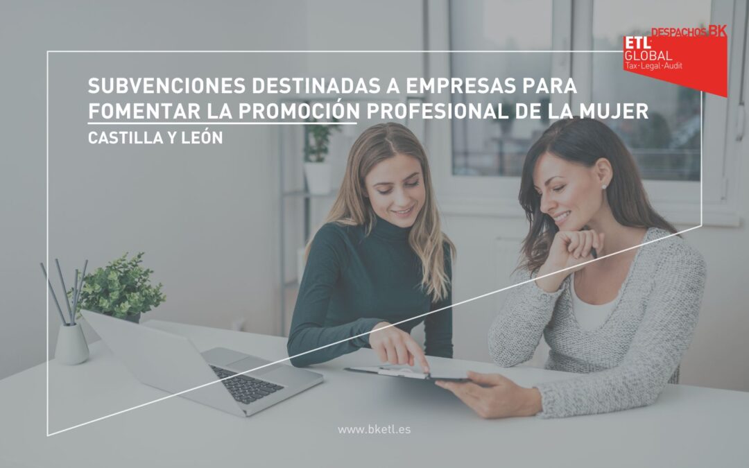 Subvención para fomentar la promoción profesional de la mujer en Castilla y León 2024