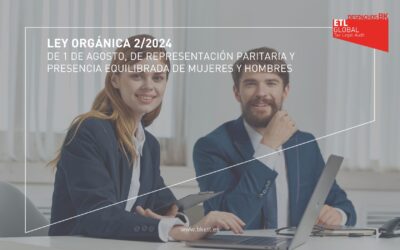 Ley Orgánica 2/2024: Representación paritaria y presencia equilibrada de mujeres y hombres