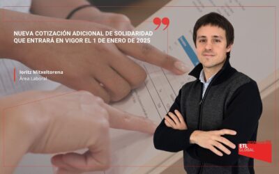 Nueva cotización adicional de solidaridad que entrará en vigor el 1 de enero de 2025